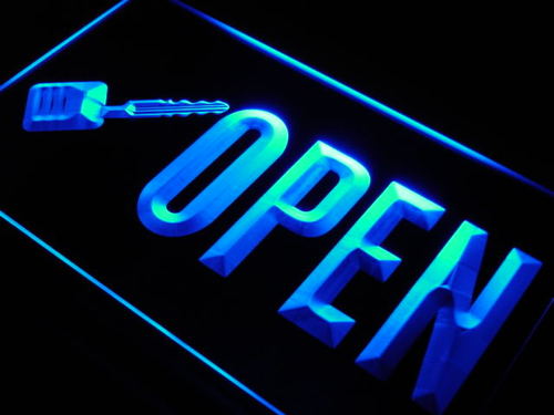 OPEN Keys Shop Cut Display Neon Light Sign